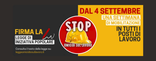 Usb Unione Sindacale Di Base Ufficio Stampa Stop Omicidi Sul Lavoro